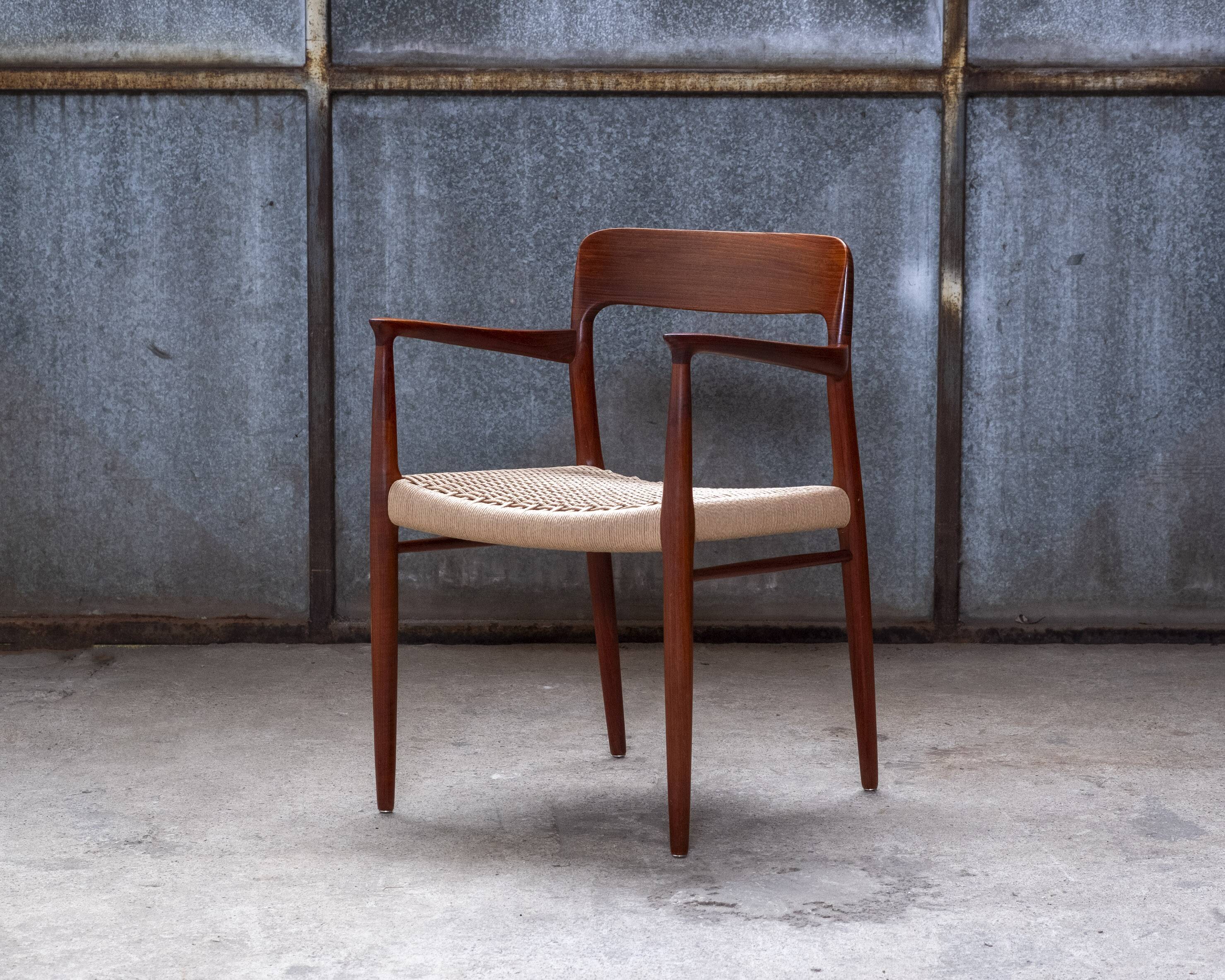 2x Niels Otto Møller Chair Model 56 in Teak, 1960s Denmark