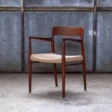 2x Niels Otto Møller Chair Model 56 in Teak, 1960s Denmark