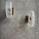 Rare Carlo Nason Murano glass wall sconces