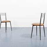 Set of 4 vintage Italian bistro chairs 1970