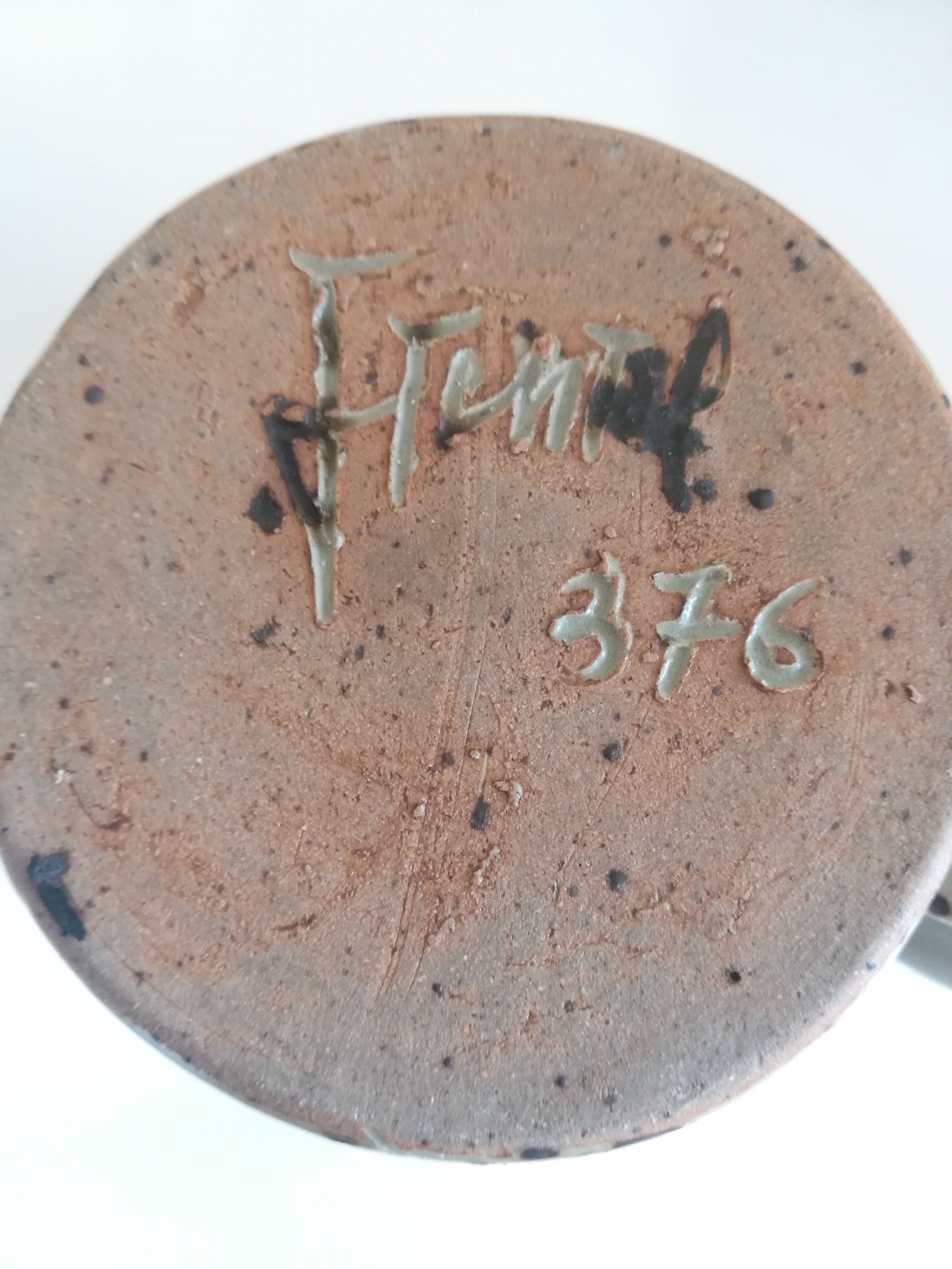 Set of four terracotta mugs