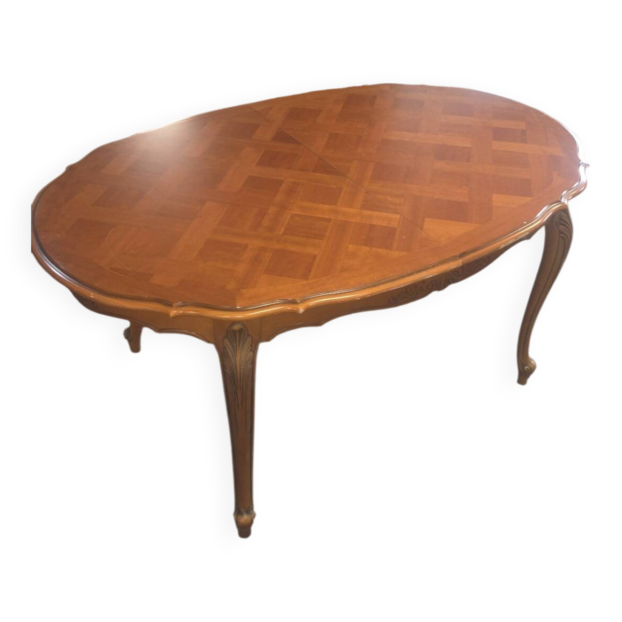 Louis XV extendable table + 6 chairs