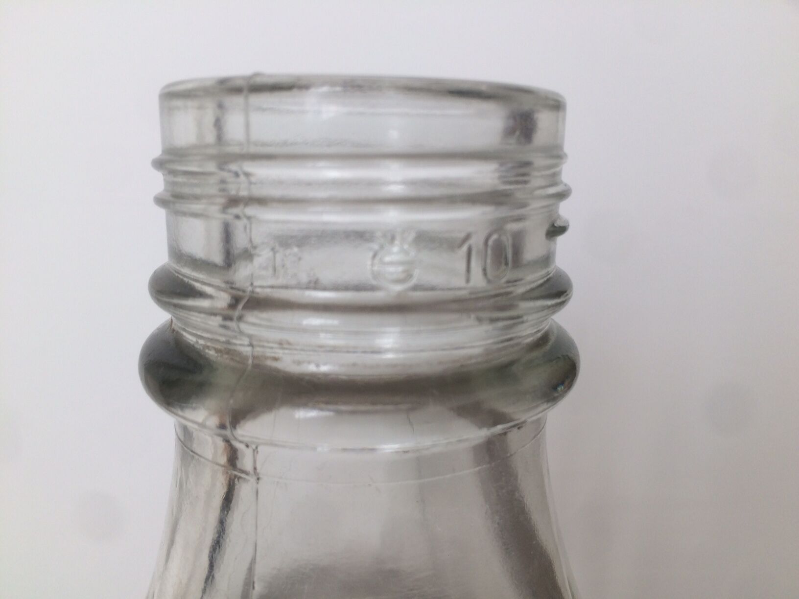 Demijohn ovaloide transparent about 10 l