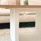 Concrete and wood coffee table - Length 120cm - Oakcub