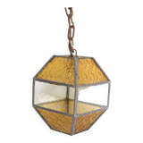 Amber Glass Grenade Lantern