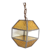 Amber Glass Grenade Lantern
