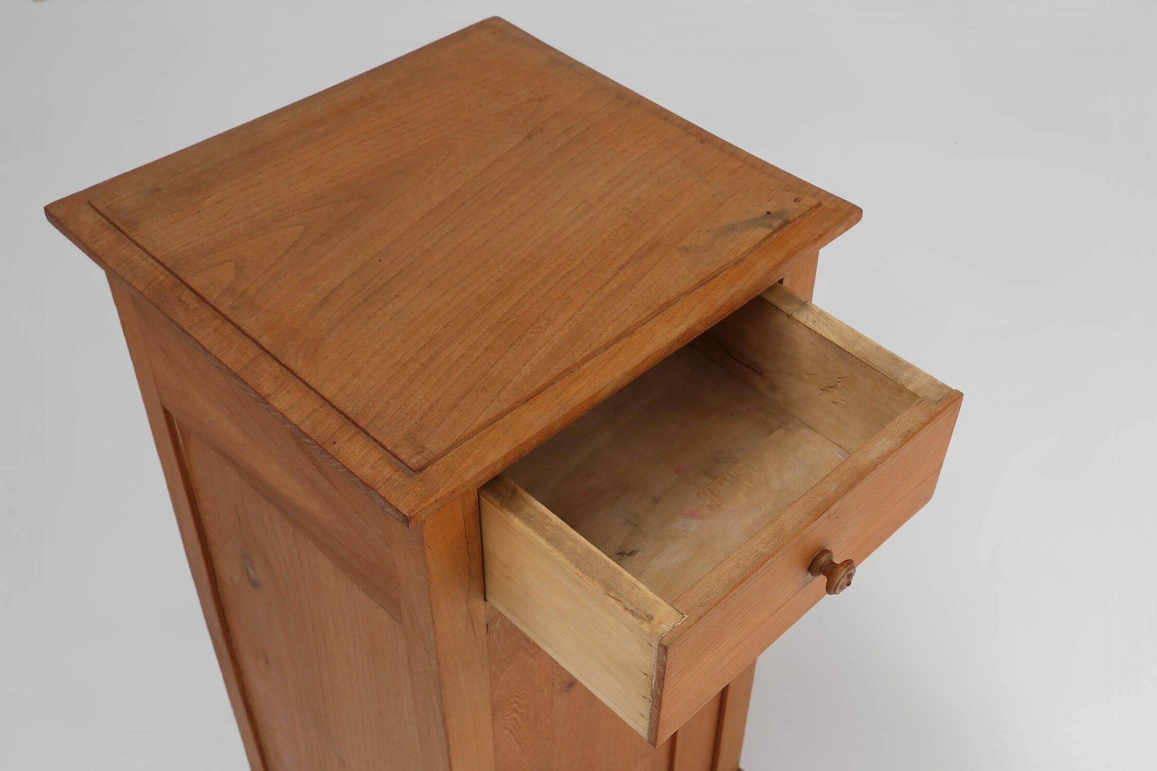Art Deco Nightstand in Pine Wood, France, 1930s