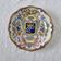 Antique French ceramic plate from Saint-Cement from 1800 Coat of arms of