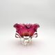 Bowl Ashtray Josef Hospodka Chribska Sommerso Rose 14cm 1.78kg