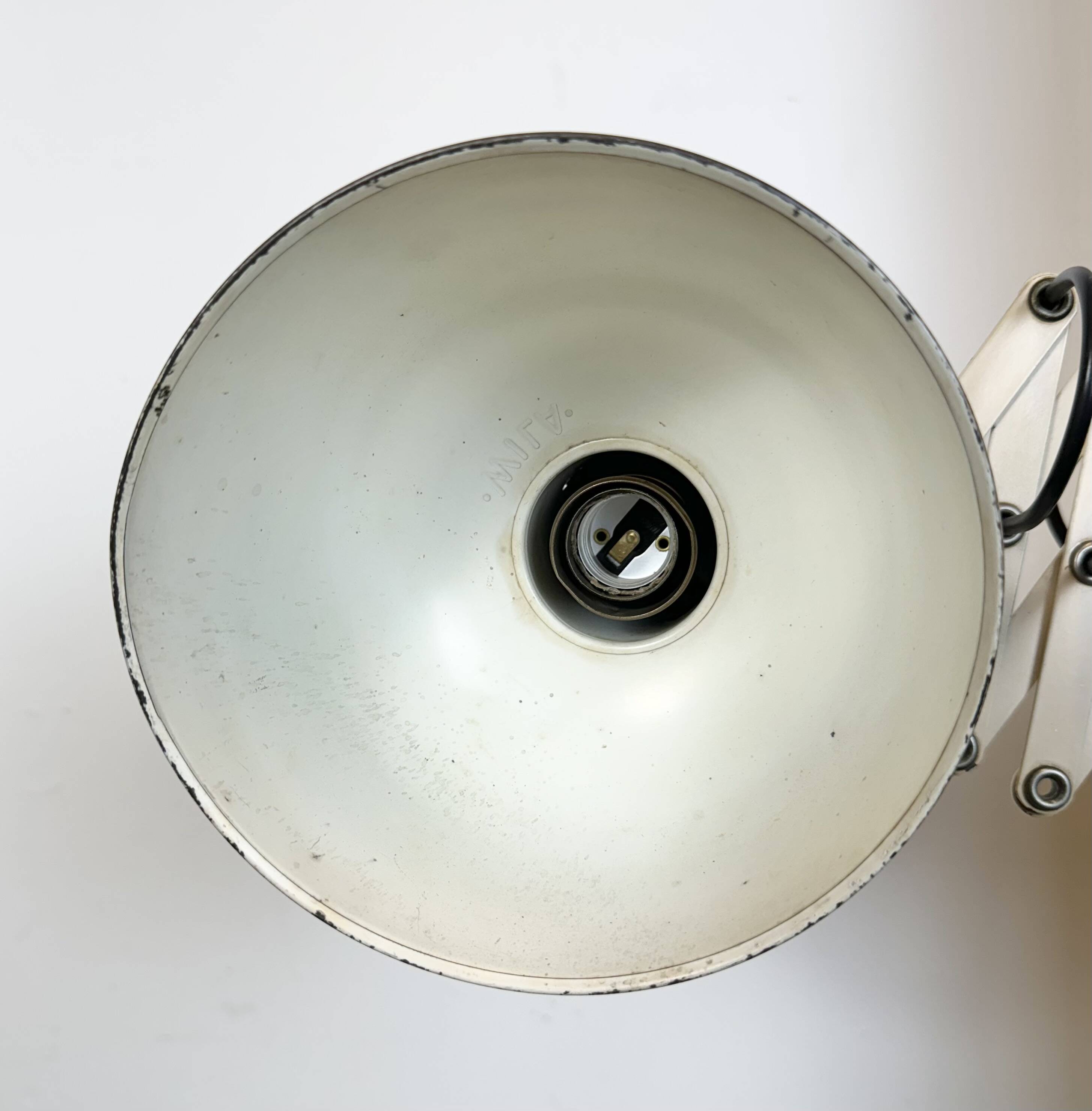 Applique Murale Industrielle Mid-Century Beige de Wila Leuchten, 1960s