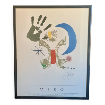 JOAN MIRO ORIGINAL POSTER PRINT Christie's Contemporary Art