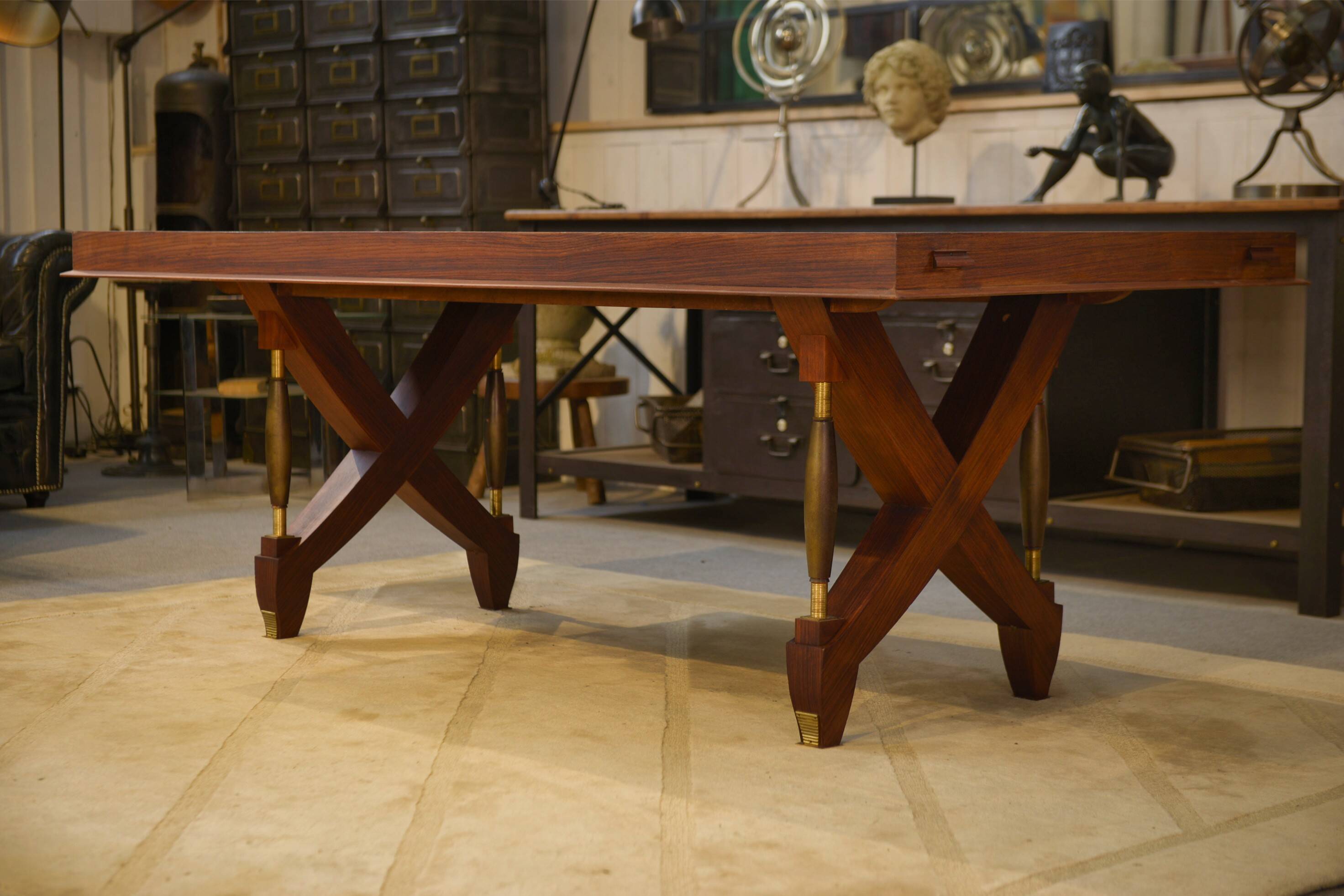 Table art déco en palissandre 1930
