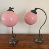 Antique Art Nouveau lamps