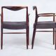Mid-Century Scandinavian Armchairs in Rosewood by Kai Lyngfeldt-Larsen, 1960s, Set of 4