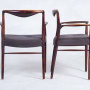 Mid-Century Scandinavian Armchairs in Rosewood by Kai Lyngfeldt-Larsen, 1960s, Set of 4