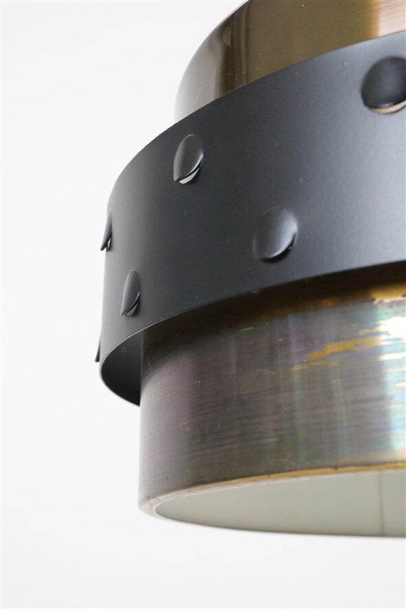 Mid-century brass pendant lamp / 1960s / Danish modern design / black