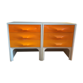 Pair of DF2000 dressers by Raymond Loewy for Doubinsky Fréres. 1970