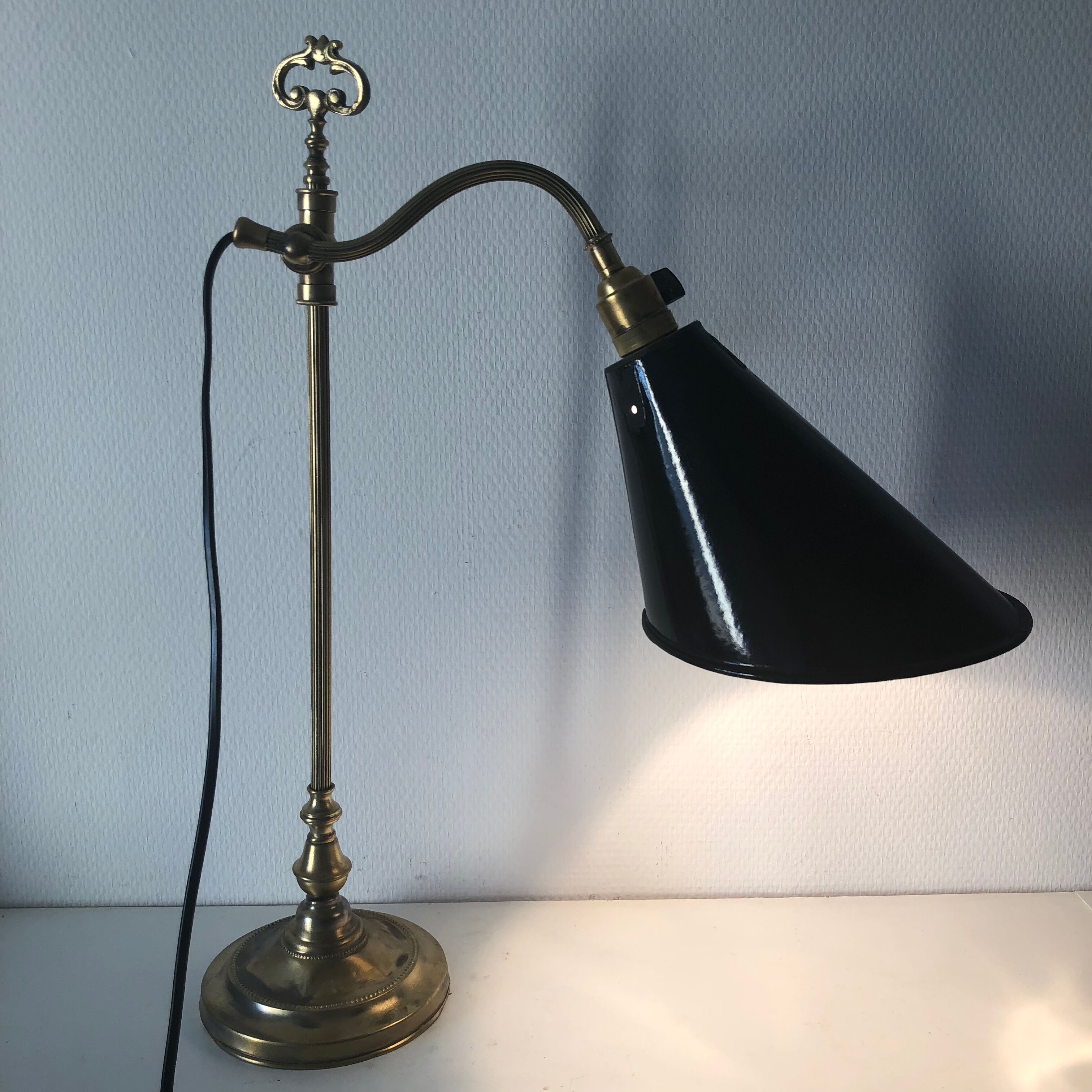 1930 brass desk lamp