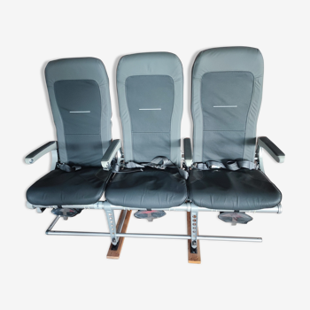 Lufthansa airline seat row