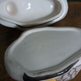 duck box empty-pocket ceramic slurry signed JH
