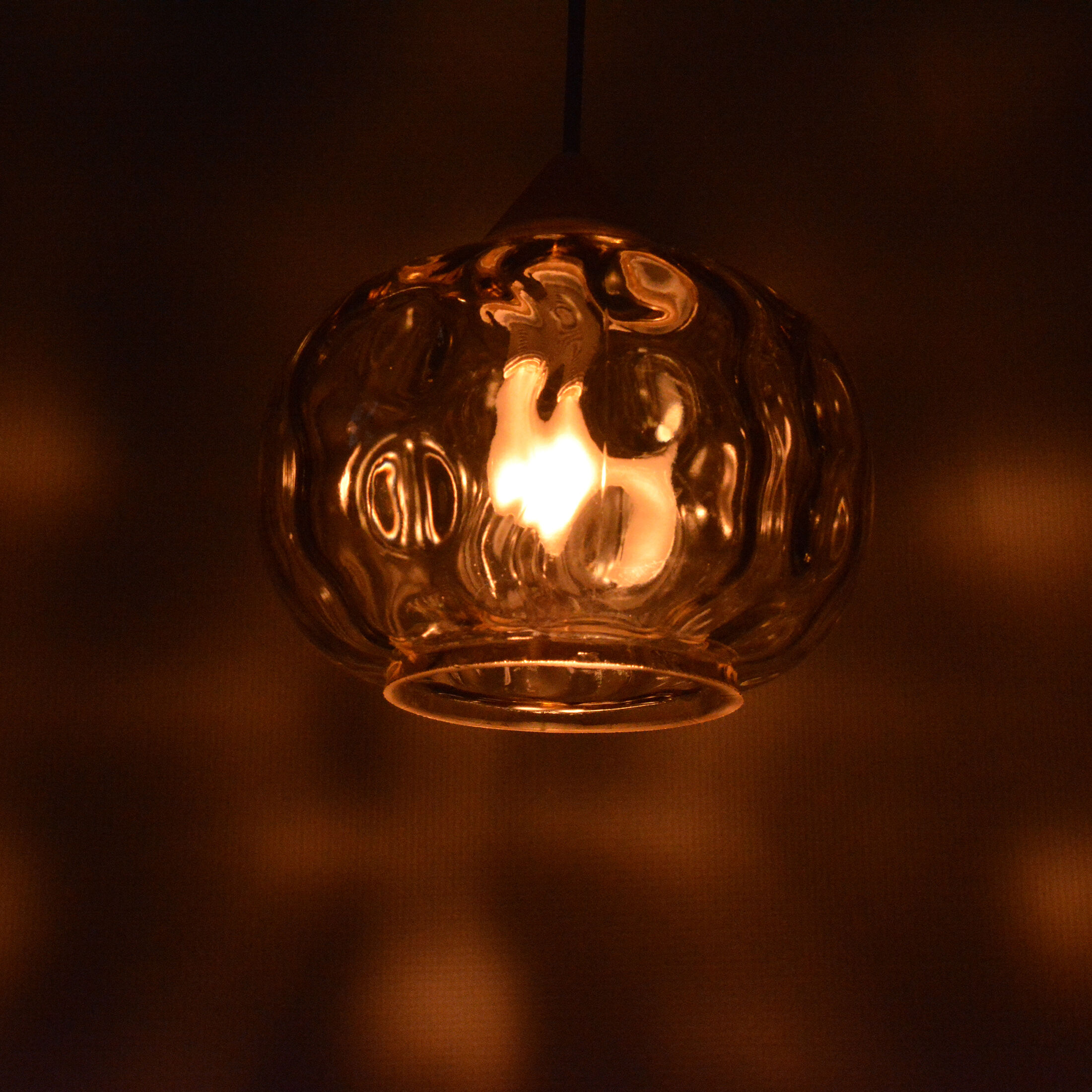1970s Modernist hanging lamp, Poland