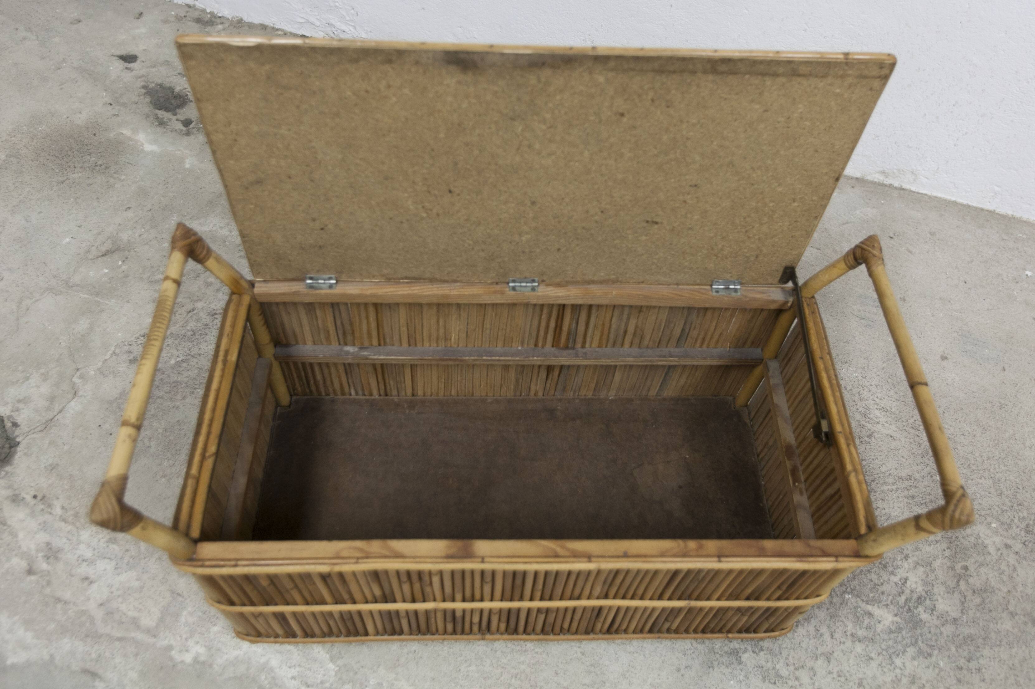 Bamboo bench chest 1960
