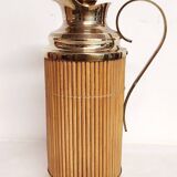 Brass and wood thermos. Spain, 1960s.