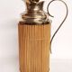 Brass and wood thermos. Spain, 1960s.
