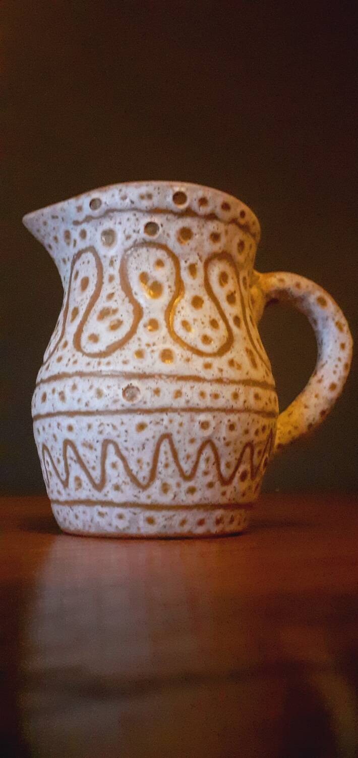 Pitcher year 50/60 ceramic by Jean Austruy (1910-2012) Vallauris