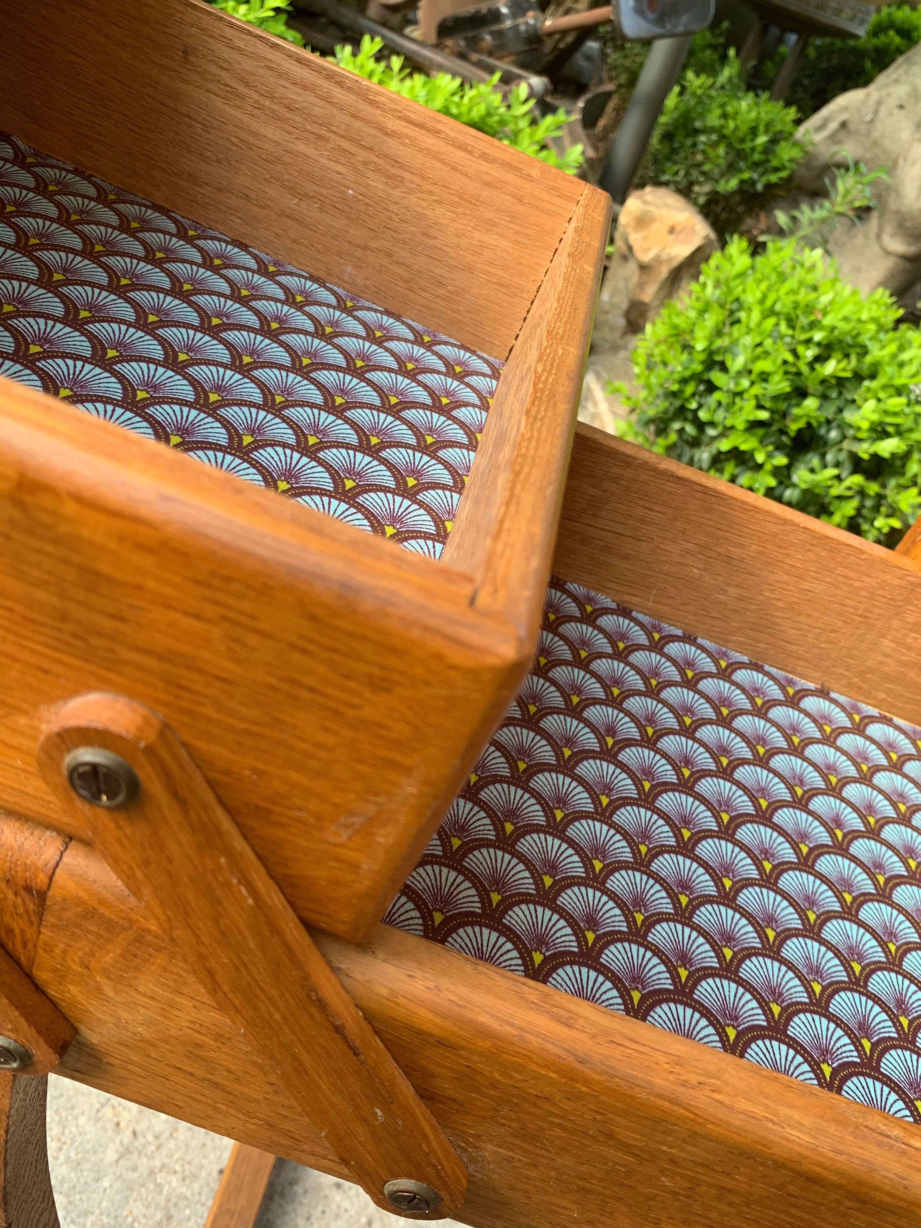 Art Deco sewing basket