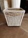 Wood and rattan cache pot