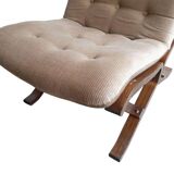 Set of 2 vintage westnofa style club armchairs