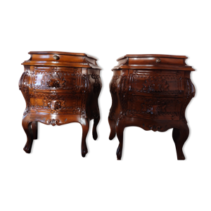 2 tables de chevet tombeau