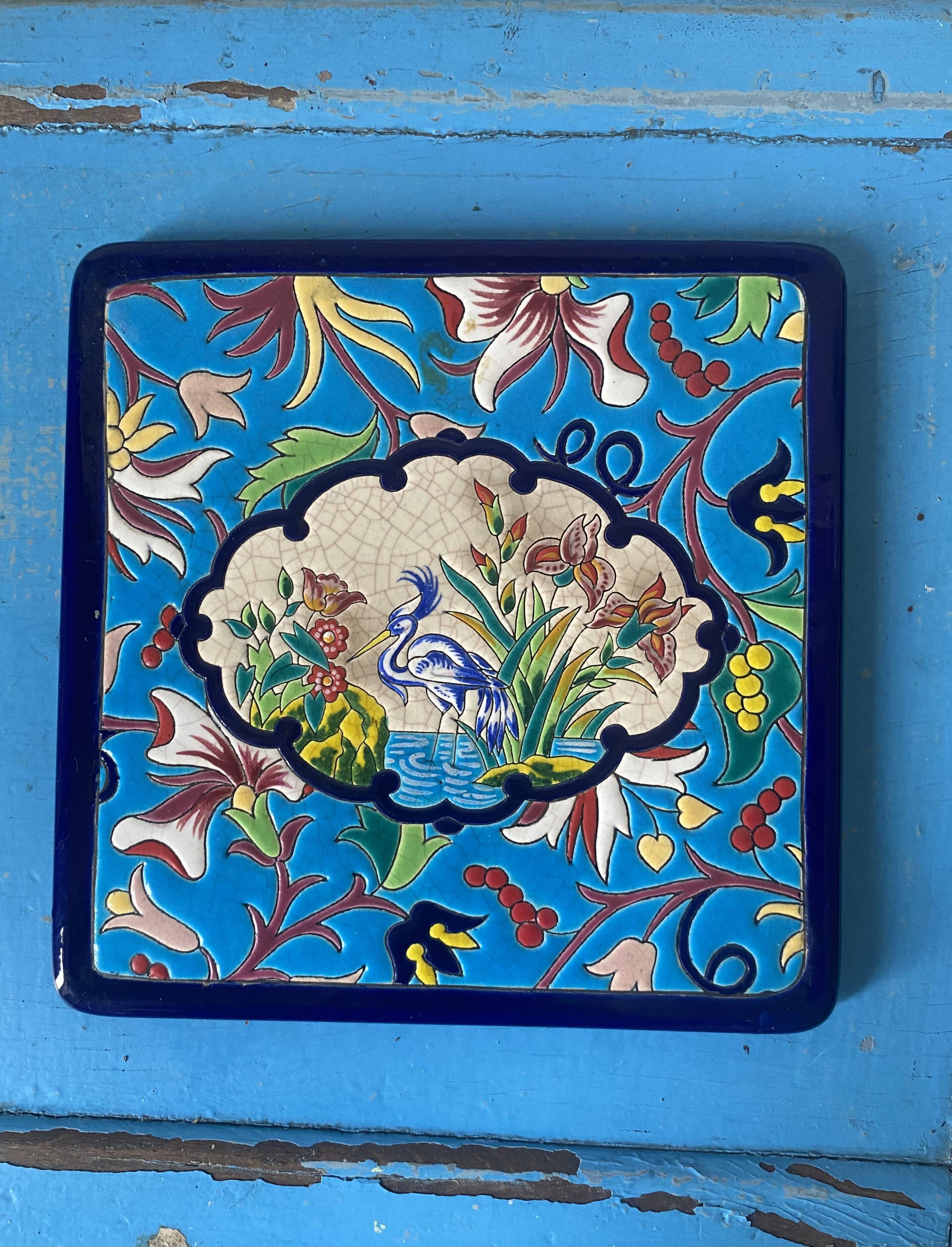 Dessous de plat, Longwy rehaussé 1930