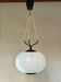 White filigree glass pendant from Murano - Italy, 1950