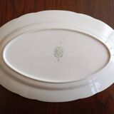Plat ovale Villeroy & Boch Mettlach céladon et or