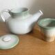 Large Vintage Teapot / Teapot with Pyrite Stoneware Infuser - Signed