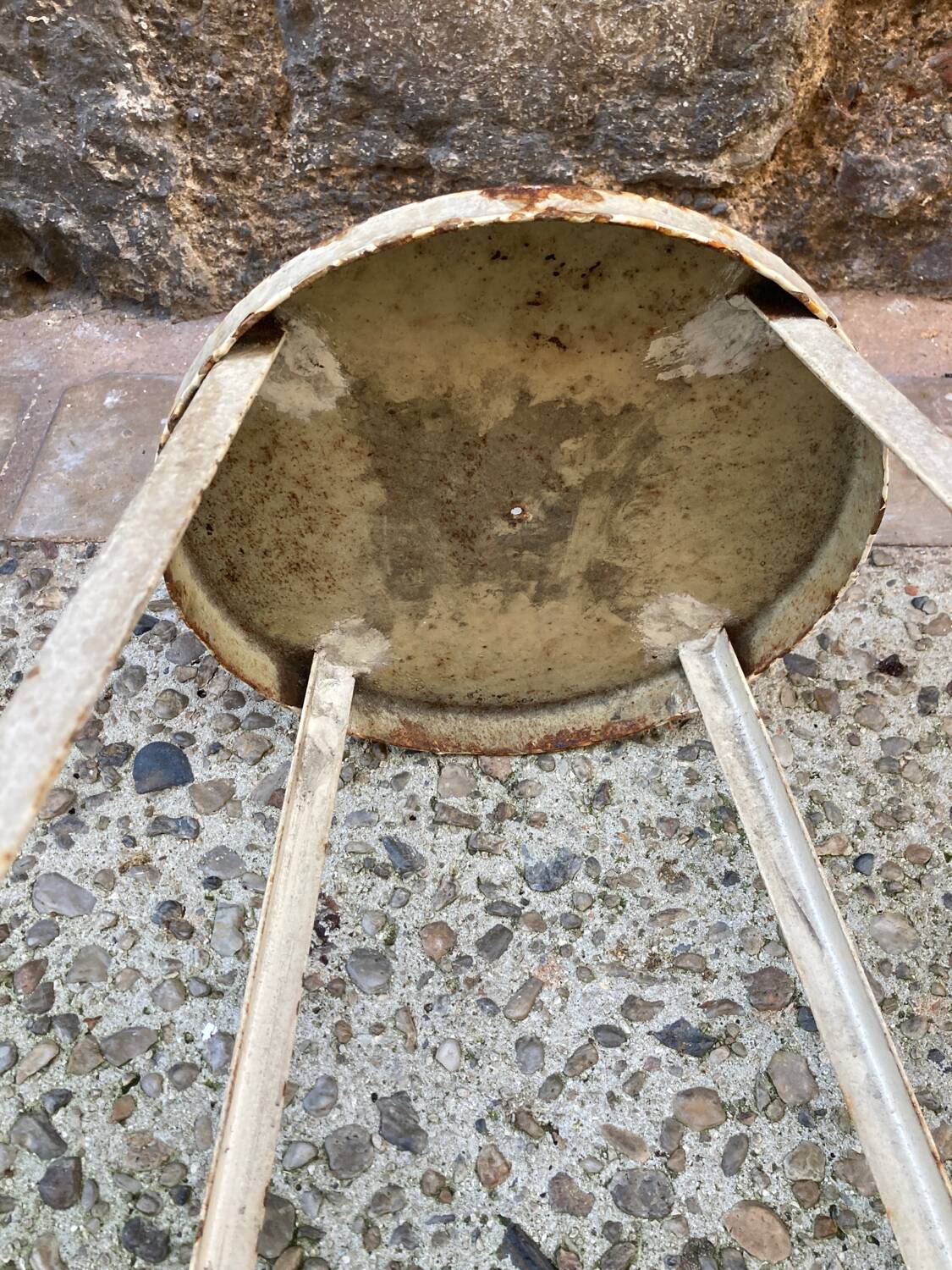 Industrial metal stool