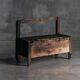 Banc Coffre Primitif Wabi Sabi, France, 19ème Siècle