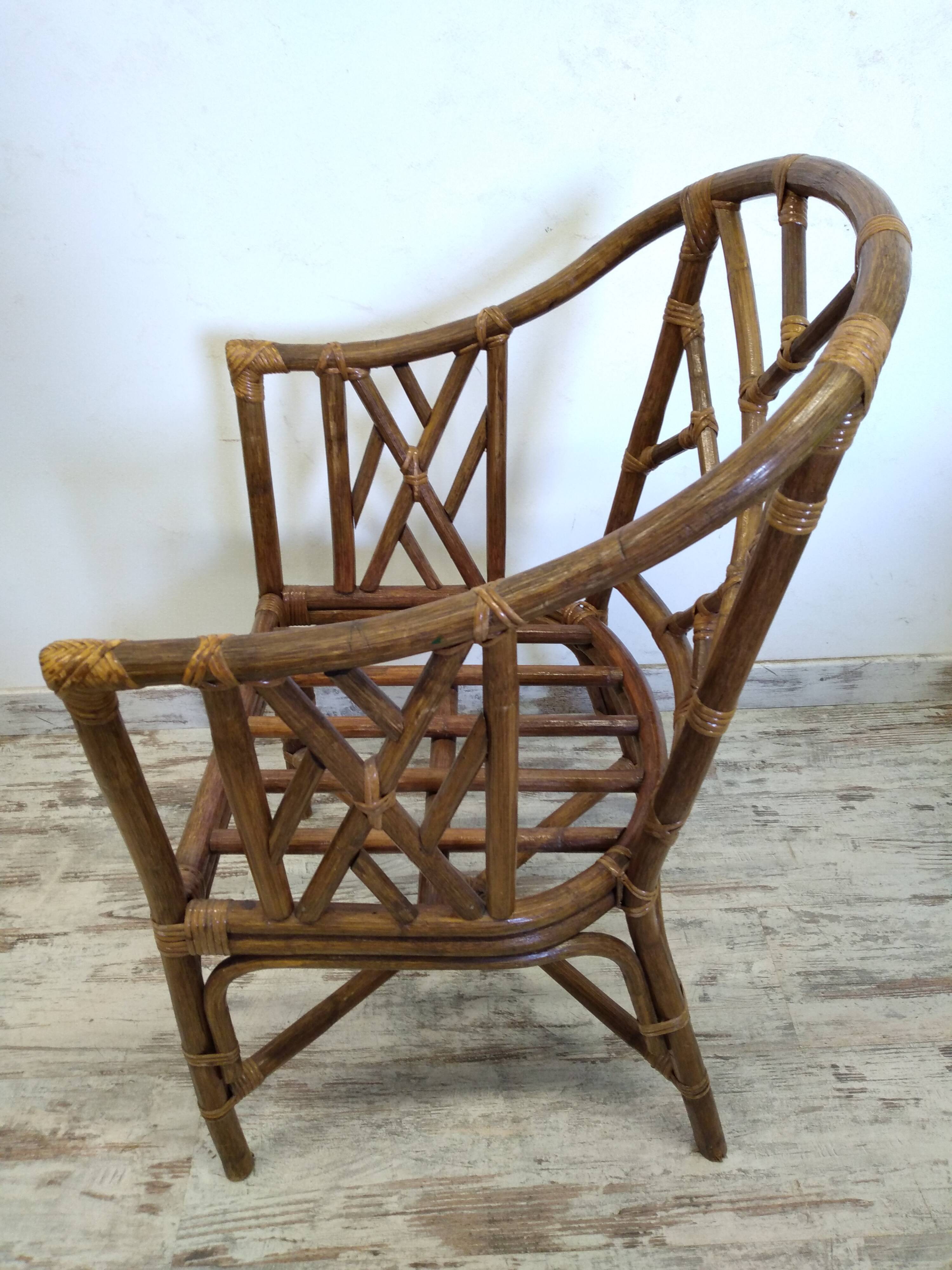 Bamboo armchair