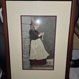 Claude Roussel: embroidery with silk thread