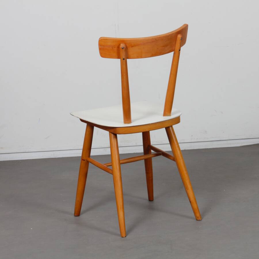 Suite de 3 chaises vintage éditée par Ton, 1960