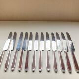 Old box 12 knives Art Deco Bakelite and chromed metal Apollonox