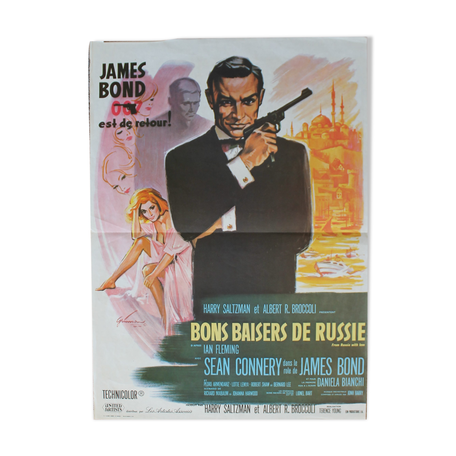 Affiche de cinéma James Bond "Bons Baisers de Russie"