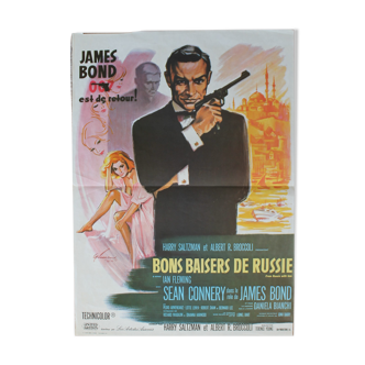 James Bond movie poster "Good Kisses from Russia"