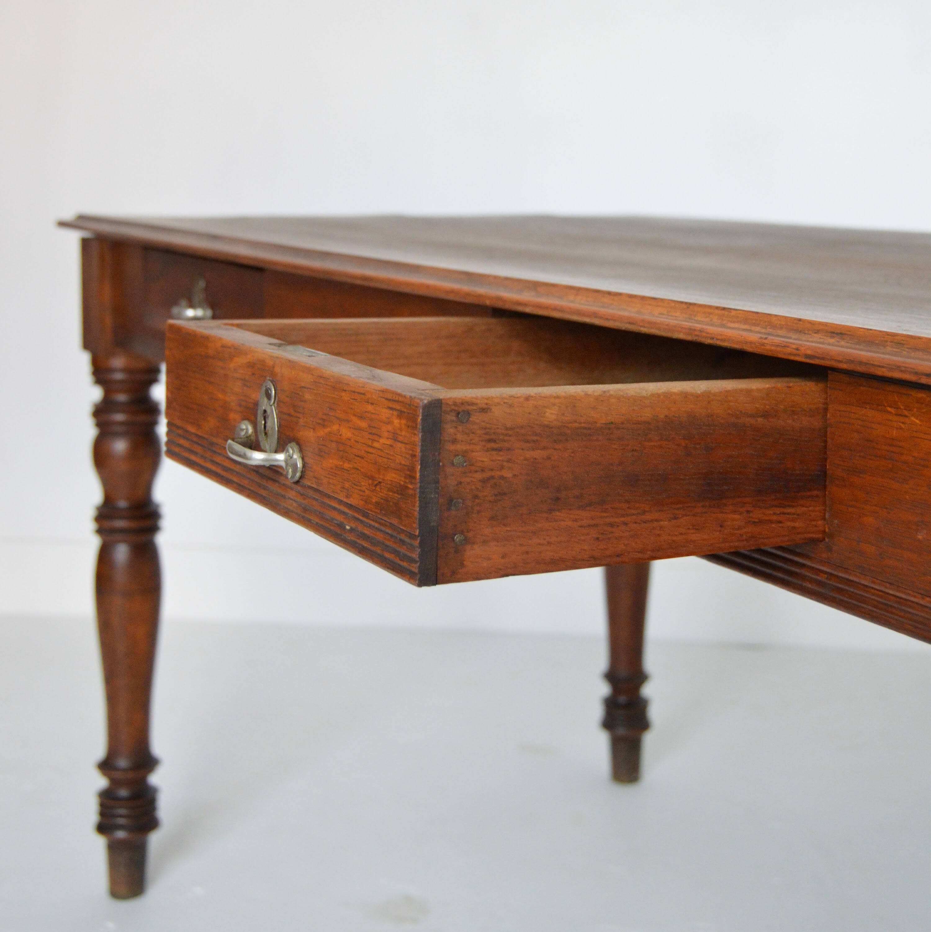 Farm table with extensions from the early 20th century.