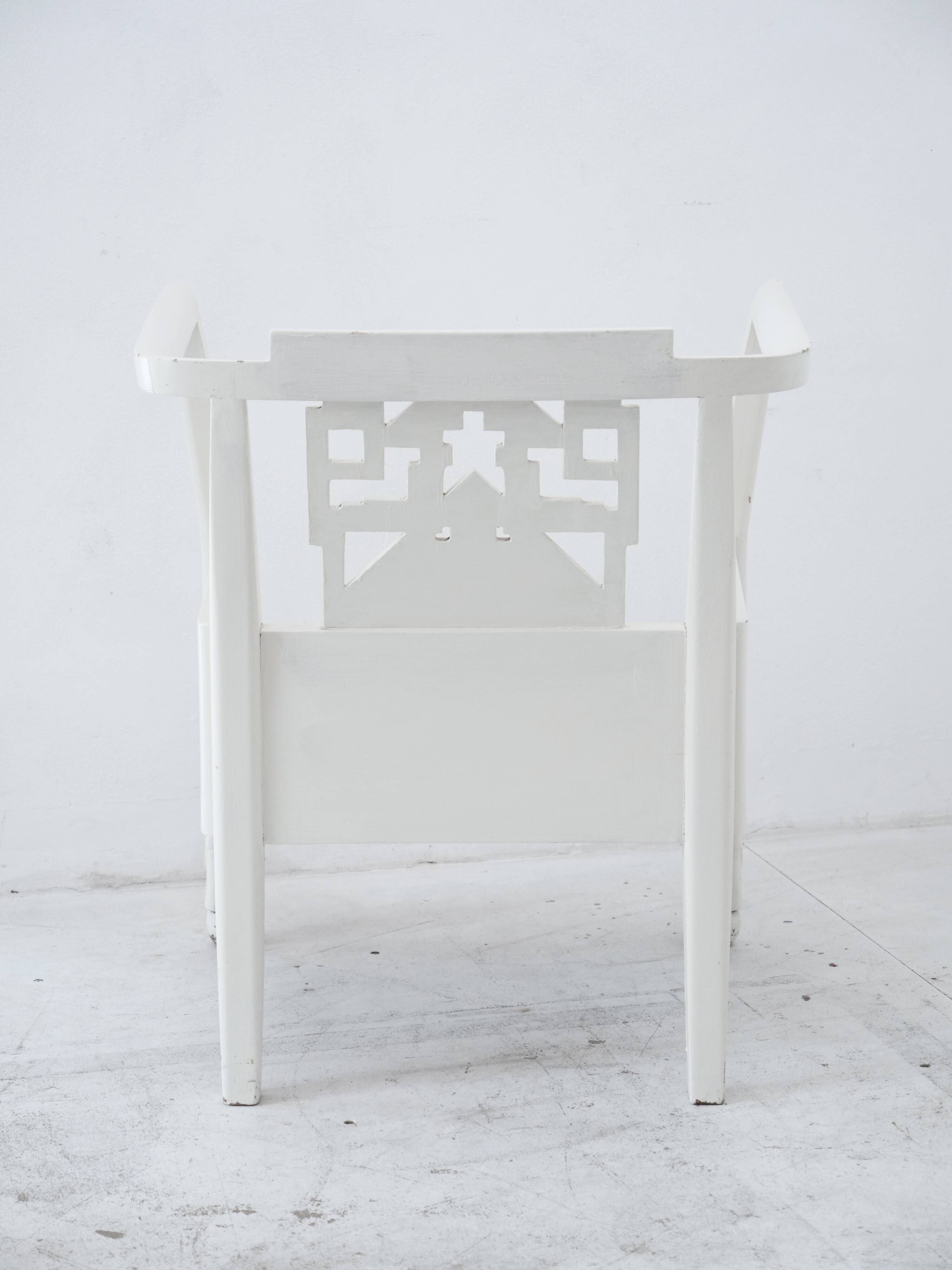Art Deco armchair, Belle Époque attributed to the Martine Workshops (Paul Poiret)