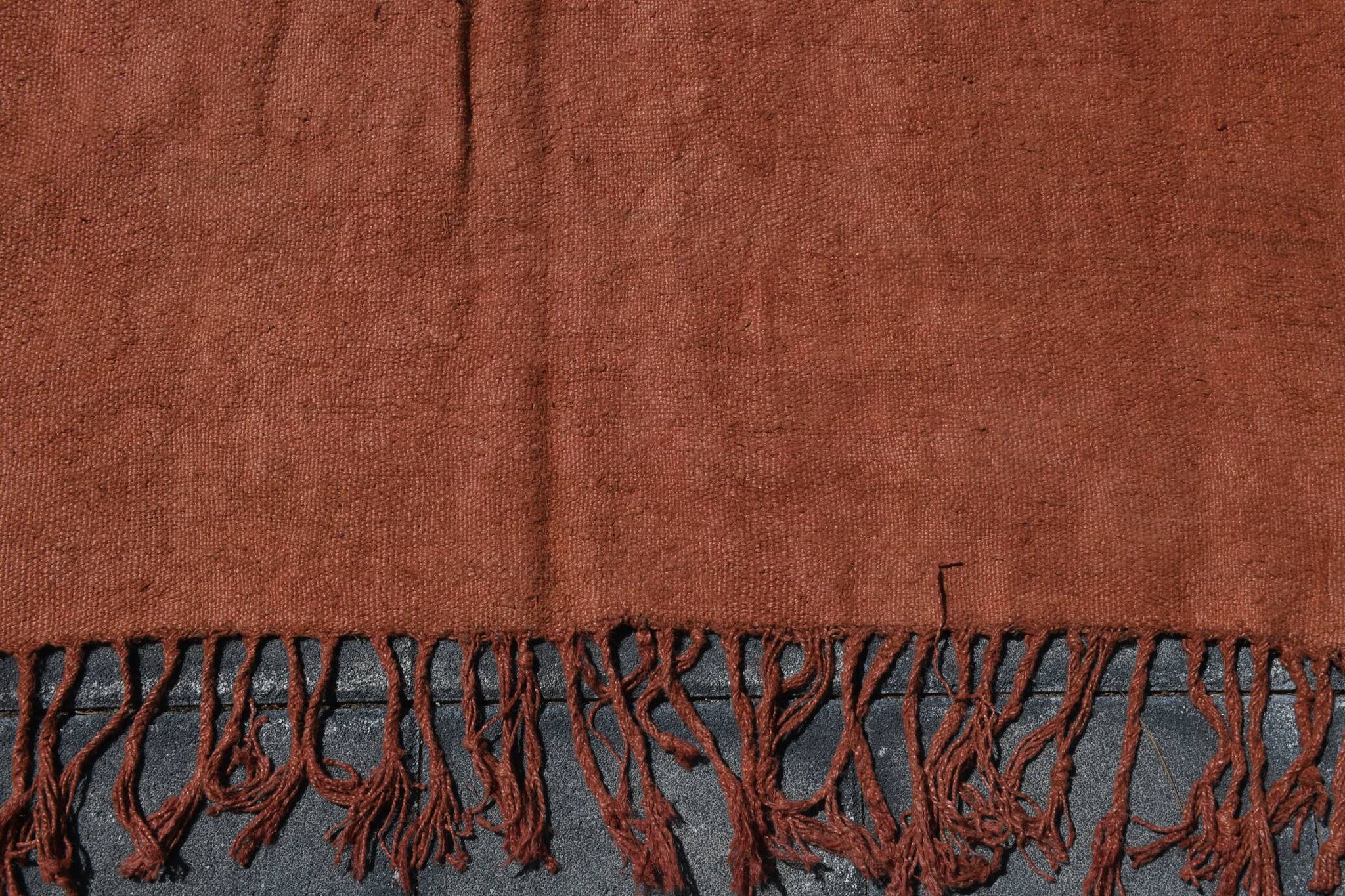 5x10 Burnt Orange Designer Vintage Oushak Kilim Rug, 164x305 Cm