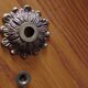 Old round ceiling lamp glass and brass