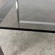 Chrome metal and smoked glass side table, 70s, side table